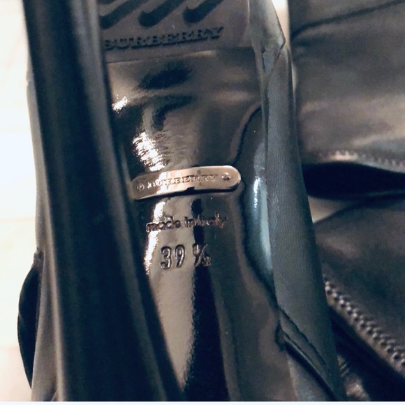 NWT RARE RUNWAY AUTHENTIC BURBERRY THIGH HIGH BLACK LEATHER BOOTS - Picture 12 of 14